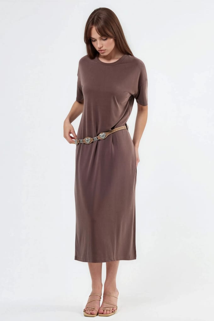 Relaxed Fit Midi-jurk
