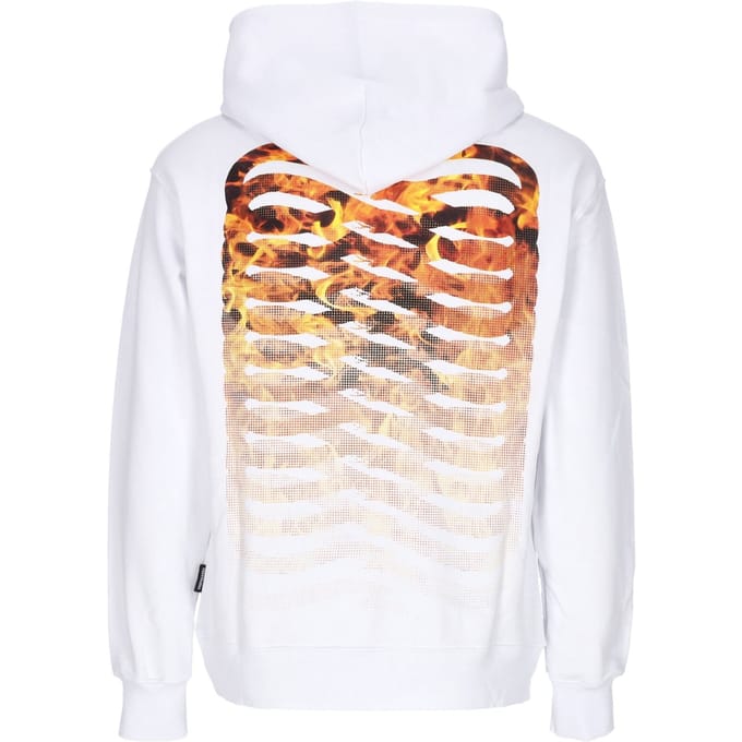 Ribs Hell Hoodie Wit lichtgewicht herensweatshirt met capuchon