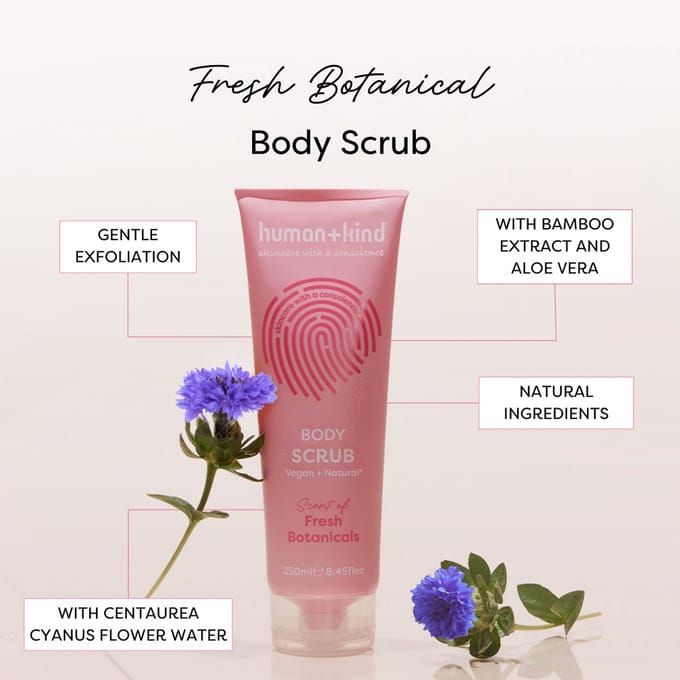 Human+Kind Body scrub fresh botanicals 250 Milliliter