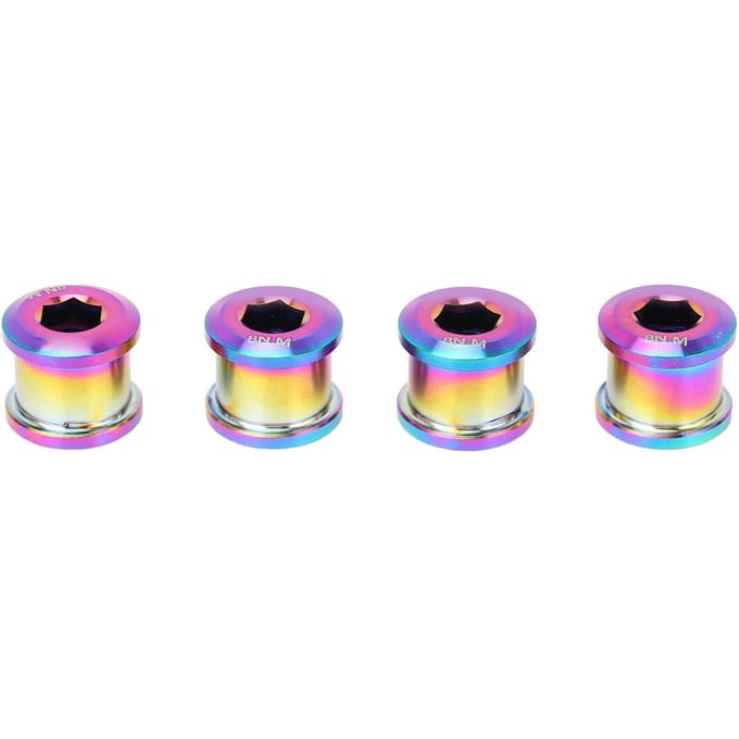 4 stuks 6,5 mm Fiets Enkele Schijf Kettingblad Schroef Ti Legering Accessoire Eendelig Draad Bmx Kettingbladen pink
