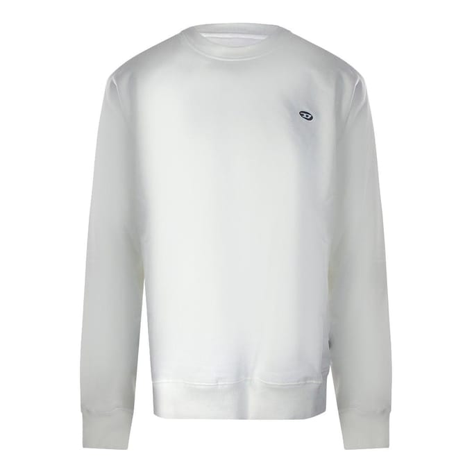 Diesel Heren Logo Sweatshirt (Wit)