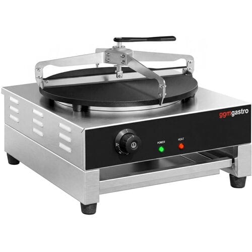 GGM Gastro Crêpes-Gerät - mit 1 Platte - Ø 400mm inkl. Teigverteiler