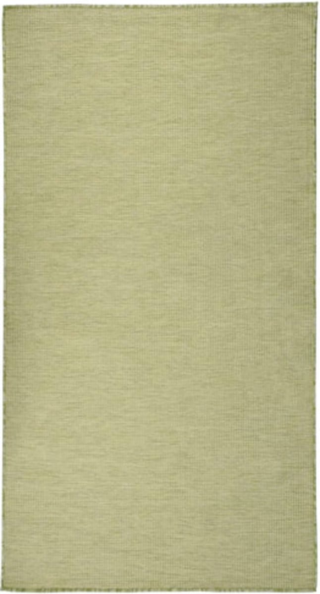 vidaXL - Buitenkleed - platgeweven - 80x150 - cm - groen