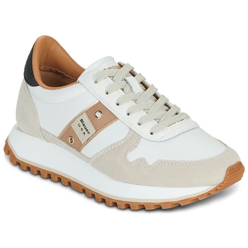 Blauer Bianco Polyurethaan Dames Sneaker Klaar om te Stralen