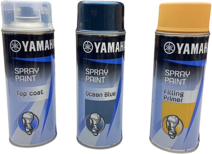 Yamaha spuitbus set Ocean Blue voor buitenboordmotor