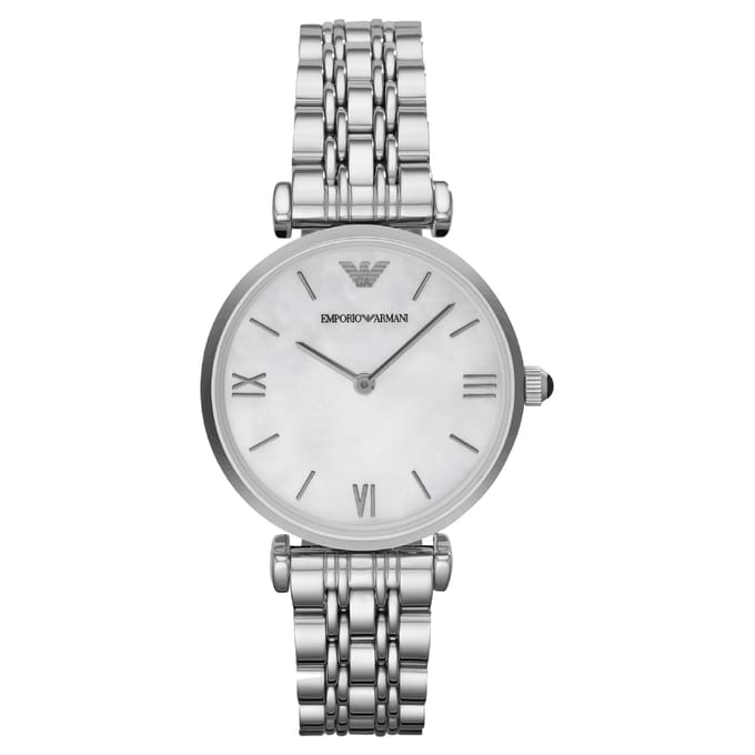 Emporio Armani Dameshorloge Kwarts Zilver
