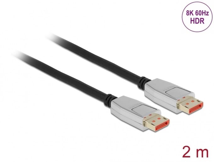 Delock DisplayPort cable 8K 60 Hz 2 m
