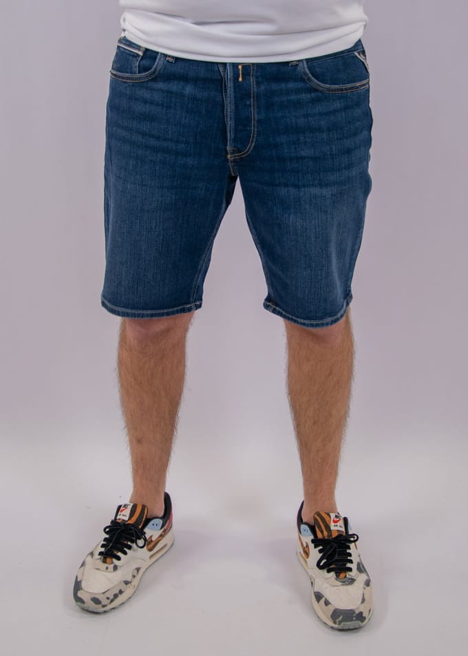 Replay Jeans Short Grover Straight Fit Medium Blue (M1072 685 192 - 009)
