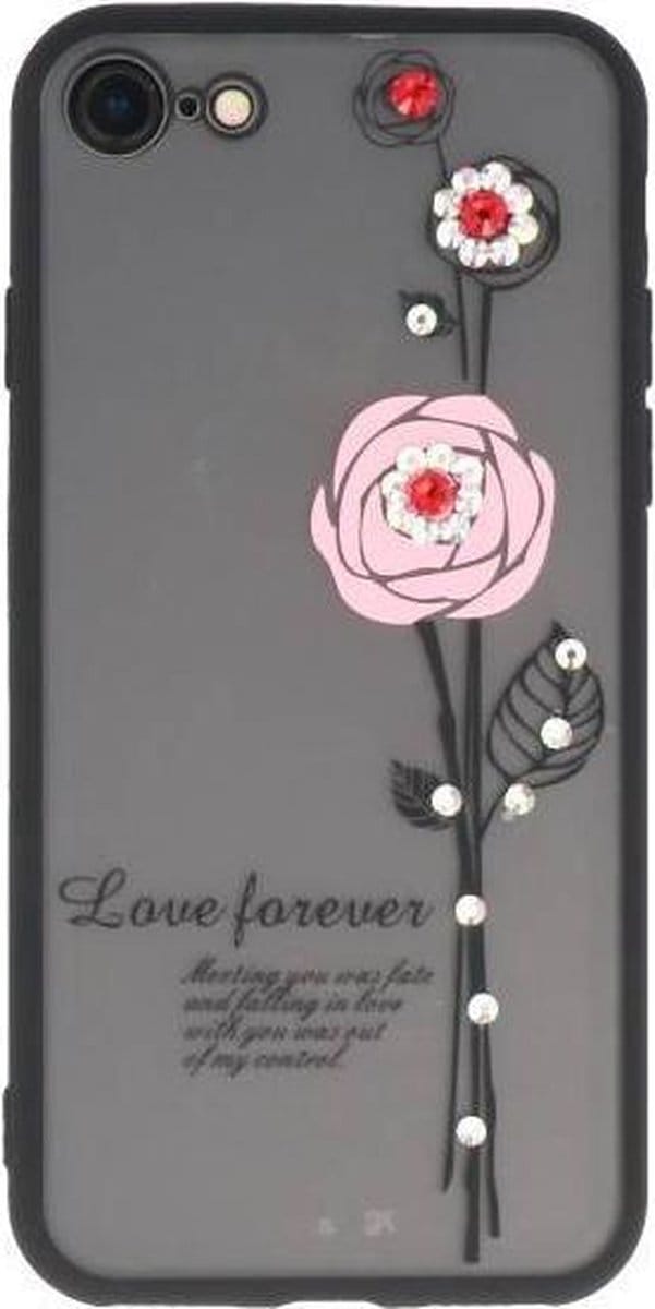 Love Forever Hoesjes Geschikt voor iPhone 8 Roze