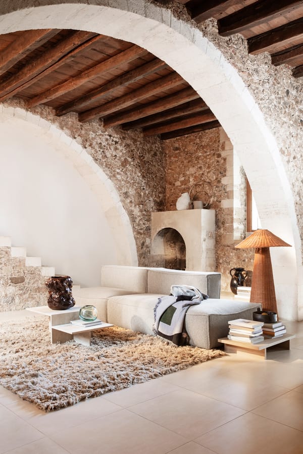 Ferm Living Meadow Tapijt - L - sand light
