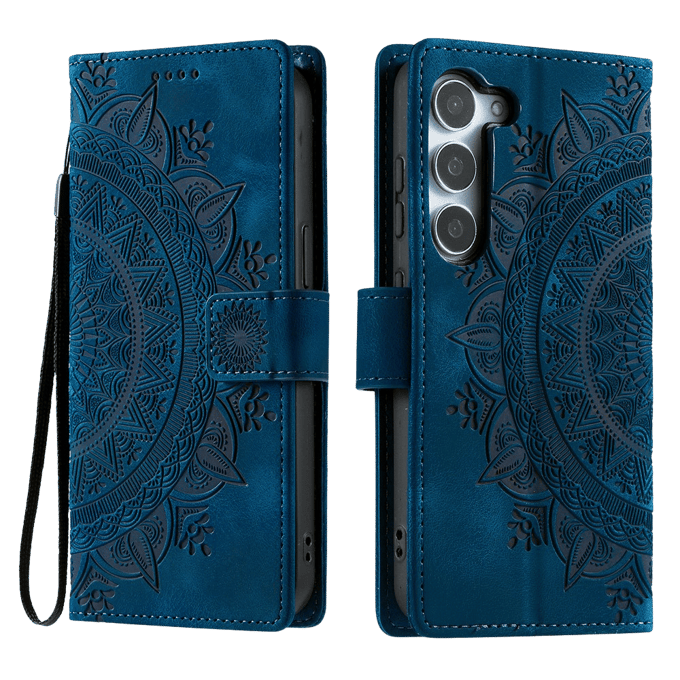 Comfycase Samsung Galaxy S26 Plus Mandala Bookcase Blauw