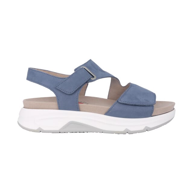 Gabor rollingsoft sensitive 86.885.26 - dames rollende wandelsandaal - Blauw - maat 37 (EU) 4 (UK)