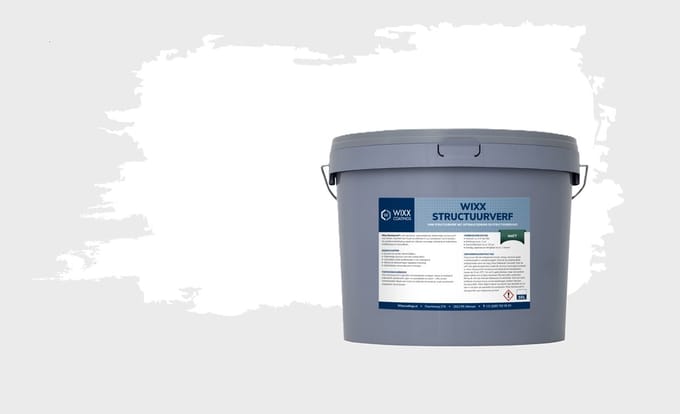 Wixx Structuurverf Mat - 10L - 10L - Wit