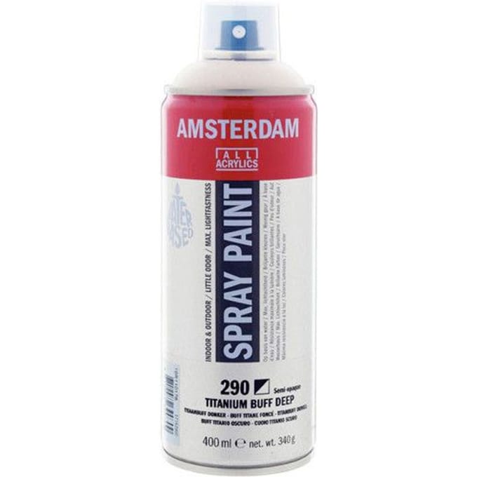 Spuitbusverf - Spraypaint - #290 - Titaanbuff Donker - Amsterdam - 400ml
