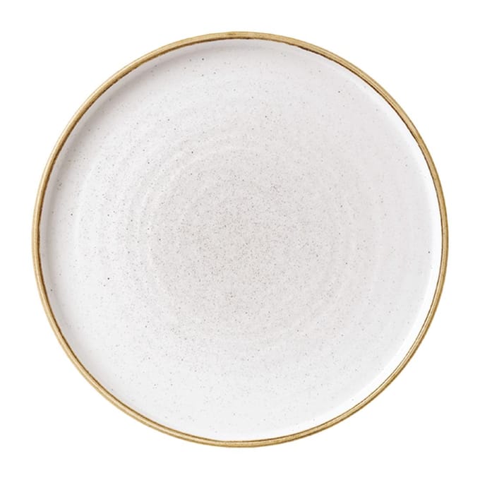 Churchill Stonecast Barley White Bord Met Opstaande Rand 22cm (6 stuks)