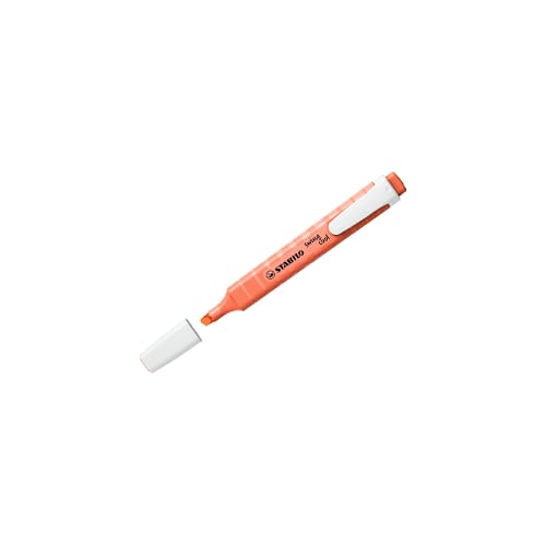 STABILO Swing Cool Pastel - Markeerstift - Perfect Voor Onderweg - Koraal Rood - Per stuk