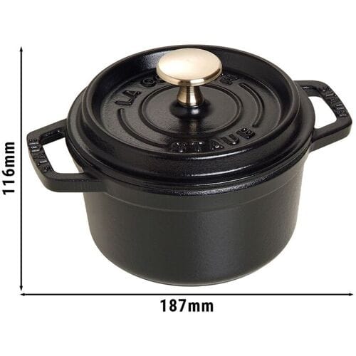 STAUB LA COCOTTE - Kookpot - Ø 140mm - Gietijzer - Zwart