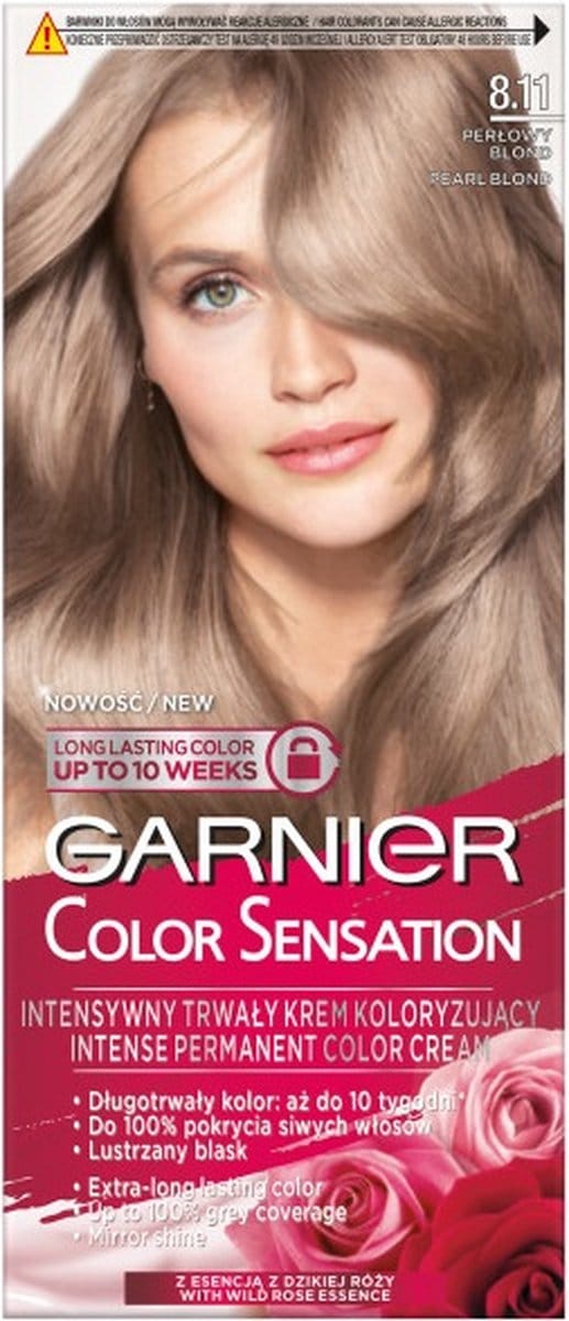 Garnier Color Sensation Kleurende Crème 8.11 Parelmoer Blond - Parelmoer Blond 1St.