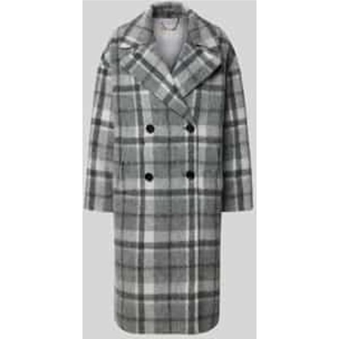 Regular fit lange wollen jas van wolmix met alpaca, model 'BETTIE'