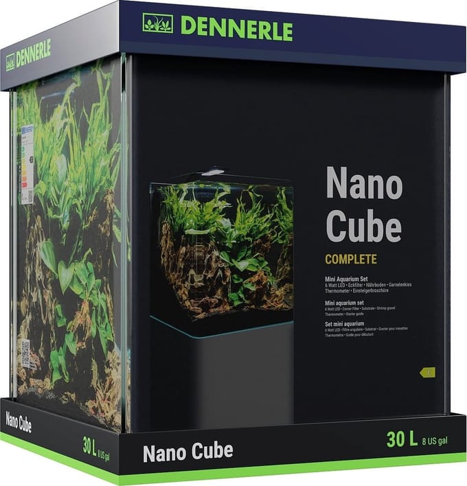 Dennerle Nanocube Complete Aquarium - 30 Liter - Aquarium set - 30x30x35 cm