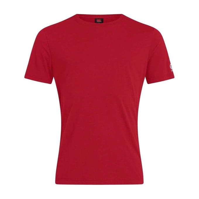 Canterbury Dames/Dames Club Geborduurd Logo T-shirt (Rood)