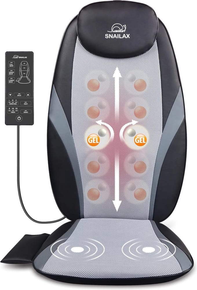 Diep Knedend Massagekussen met Verwarming voor Stressverlichting en Spierontspanning