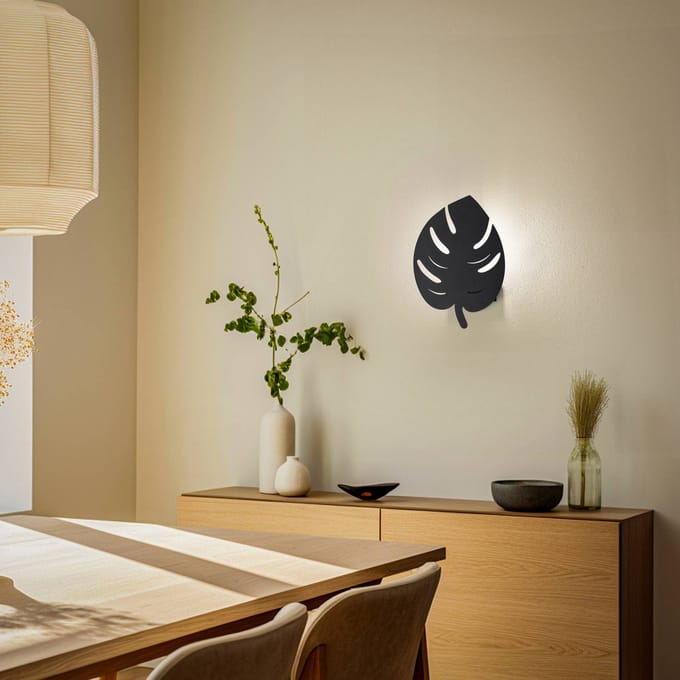 Sivani Wandlamp | METALEN BEHUIZING | Zwart - Emob - Wandlampen - Zwart - Metaal