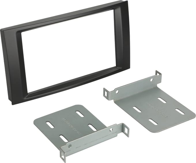 2-DIN Paneel geschikt voor Volkswagen T5/ Multivan - Touareq - Kleur: Zwart