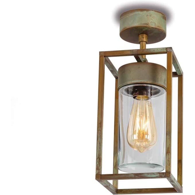 Moretti Luce Plafondlamp Cubic³ 3367 messing antiek/helder