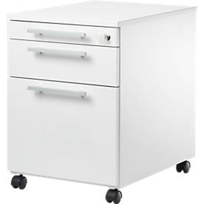 Schäfer Shop  Select Verrijdbaar ladeblok SET UP, afsluitbaar, B 432 x D 580 x H 595 mm, wit/wit