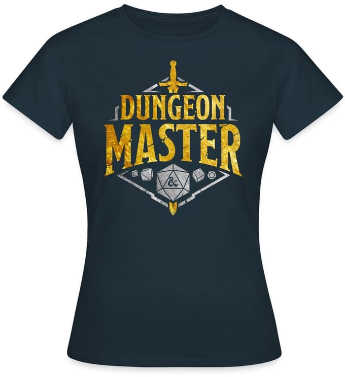 Dungeons And Dragons Dungeon Master Zilver En Goud T-Shirt Dames