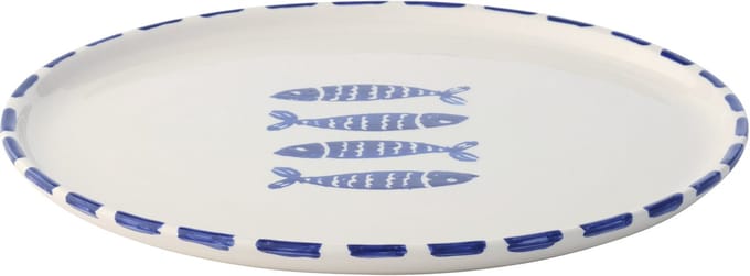 J-Line bord Vis - keramiek - donkerblauw