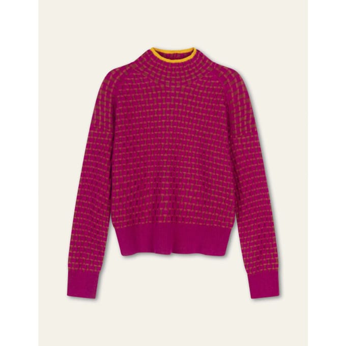 Oilily Kubb Trui- maatL Fuchsia Roze