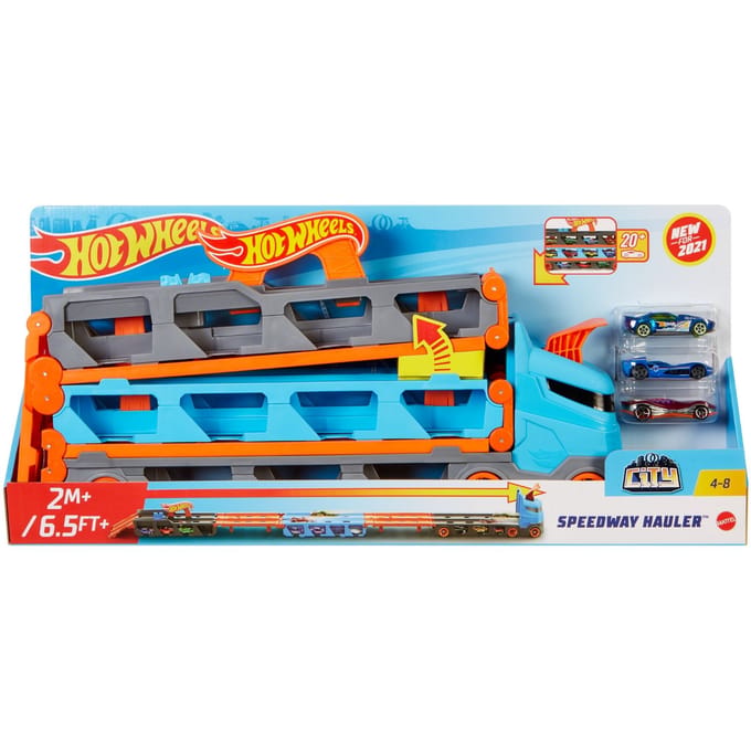 Hot Wheels Speedway Oplegger Speelset - Speelgoedvoertuig