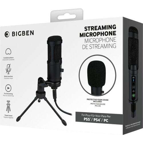 Bigben Streaming Microphone with Tripod-Standaard (Diversen) Nieuw