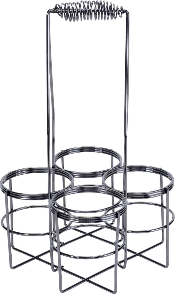 Cosy&Trendy Wijnfleshouder - Zwart - Voor 4 Flessen