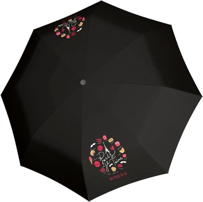 doppler Paraplu Fiber Magic Paris Je Taime Zwart