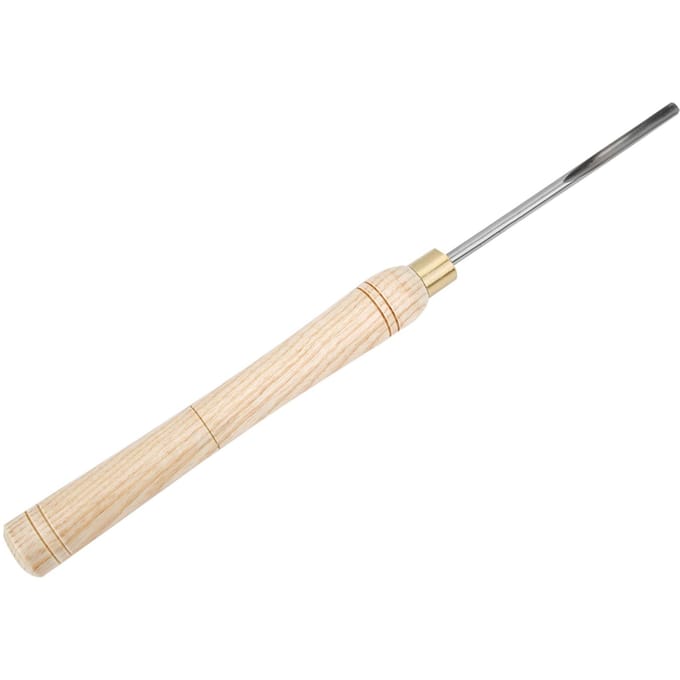 HSS Houtdraaibeitel Handheld 8mm0.3in Binnenboogblad met Houten Handvat beige