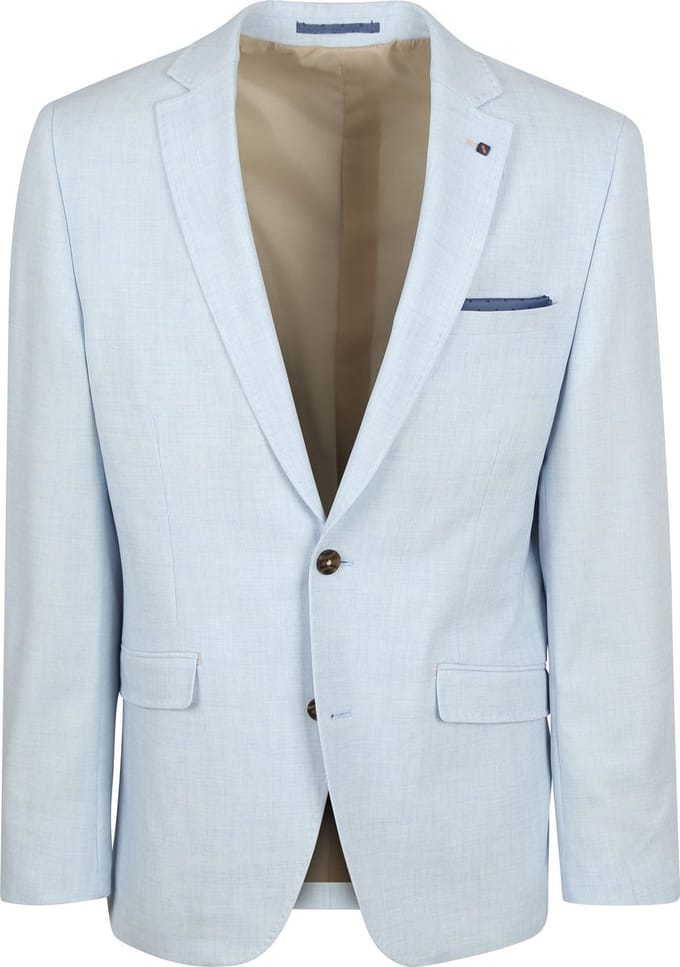 Suitable Colbert Heleen Lichtblauw - Maat 52 - Heren blazer