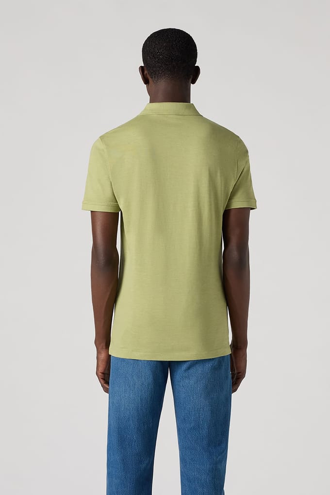 Levi's Slim Housemark Polo Sage Slub Größe: S | Poloshirts Outlet | Herren | Grün
