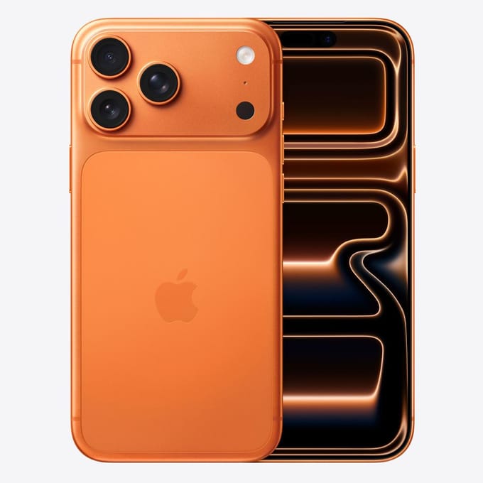 Apple iPhone 17 Pro Max - SIM unique, + eSIM, 12+256 Go orange