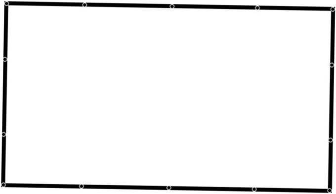 Projectiescherm Vouwbaar - Film Scherm - Thuisbioscoop Presentaties - Lichtabsorberende Rand - 221 x 125 cm - Wit
