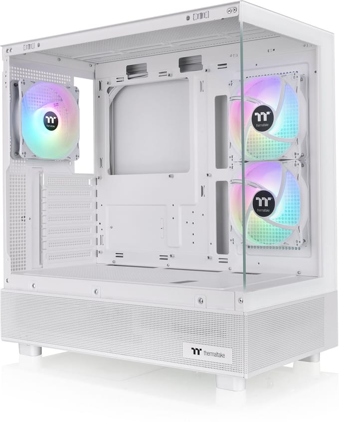 Thermaltake View 270 Plus TG ARGB Mid - PC Case - Gehard Glas - 3x120mm Ventilator - Wit