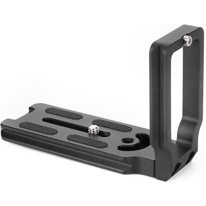 Zwarte Aluminiumlegering Snelkoppelplaat Hand L-vormige Beugel Accessoire voor Canon EOS 5D Mark II gray