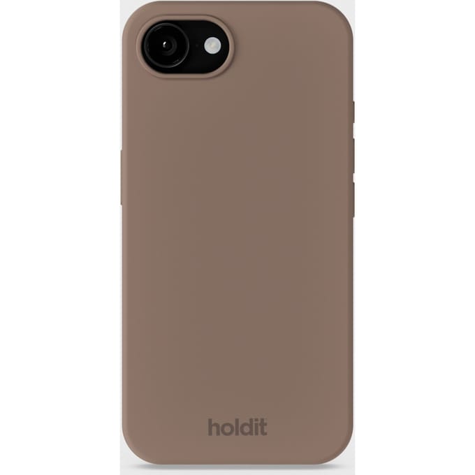 Holdit Silicone Case geschikt voor Apple iPhone 17e / 16e - Mocha Brown
