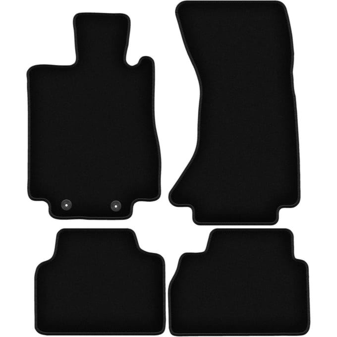 BASIC zwarte velours matten voor: Mercedes S W220 4Matic kort (1998-2005)