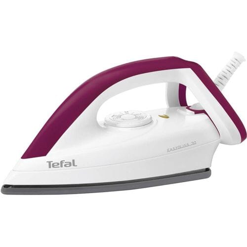 Tefal FS4030 Easygliss Strijkijzer met Durilium-Strijkzool - Droogstrijkijzer - 1200W - Wit/Donkerrood