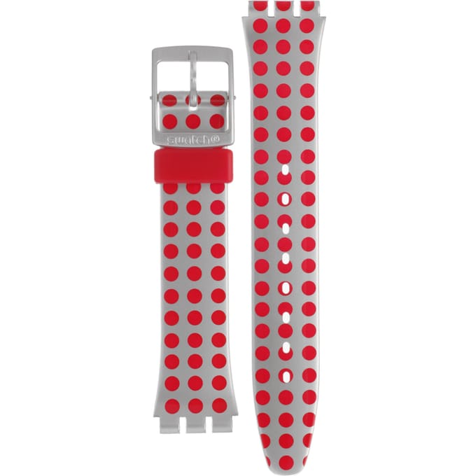 Swatch Plastic - Originals Medium (34mm) /Access/Solar/Musicall/Stop - G/SK/SL/SR/SS/SO28 AGE240 GE240 Red Flush Horlogeband