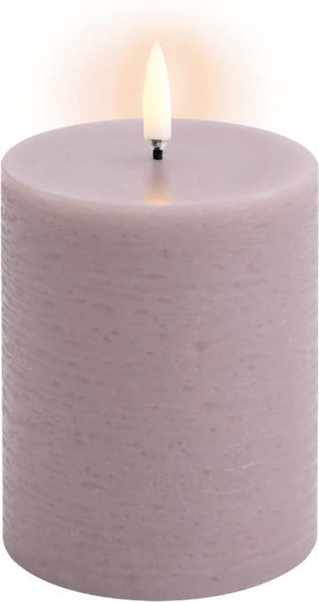 Uyuni led-kaars Rustic 7,8 x 10cm light lavender