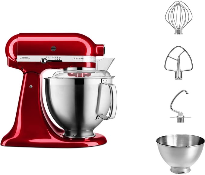 KitchenAid Artisan 5KSM185PS - Keukenmachine - Rood